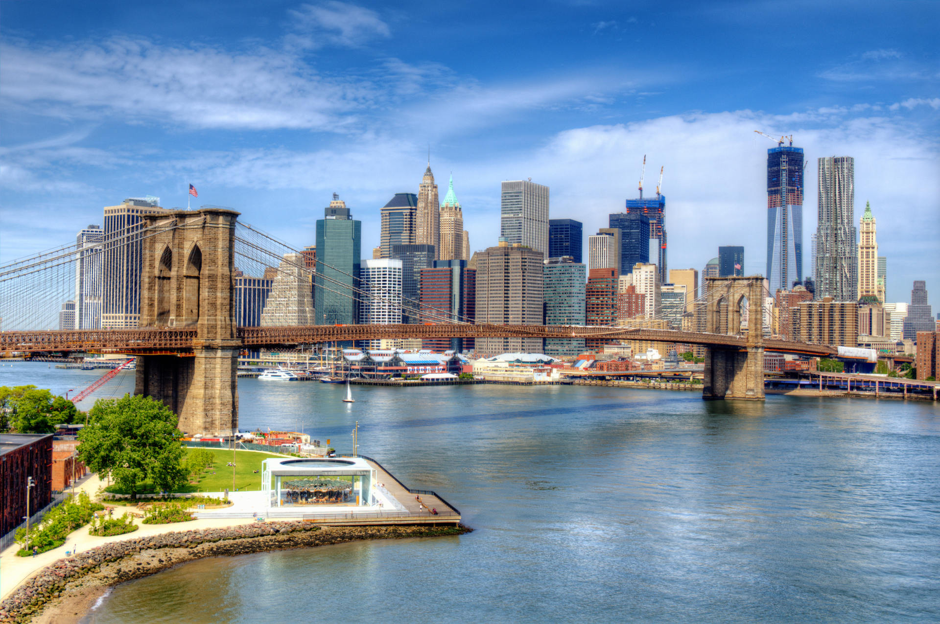 Brooklyn Bridge view to Manhattan
